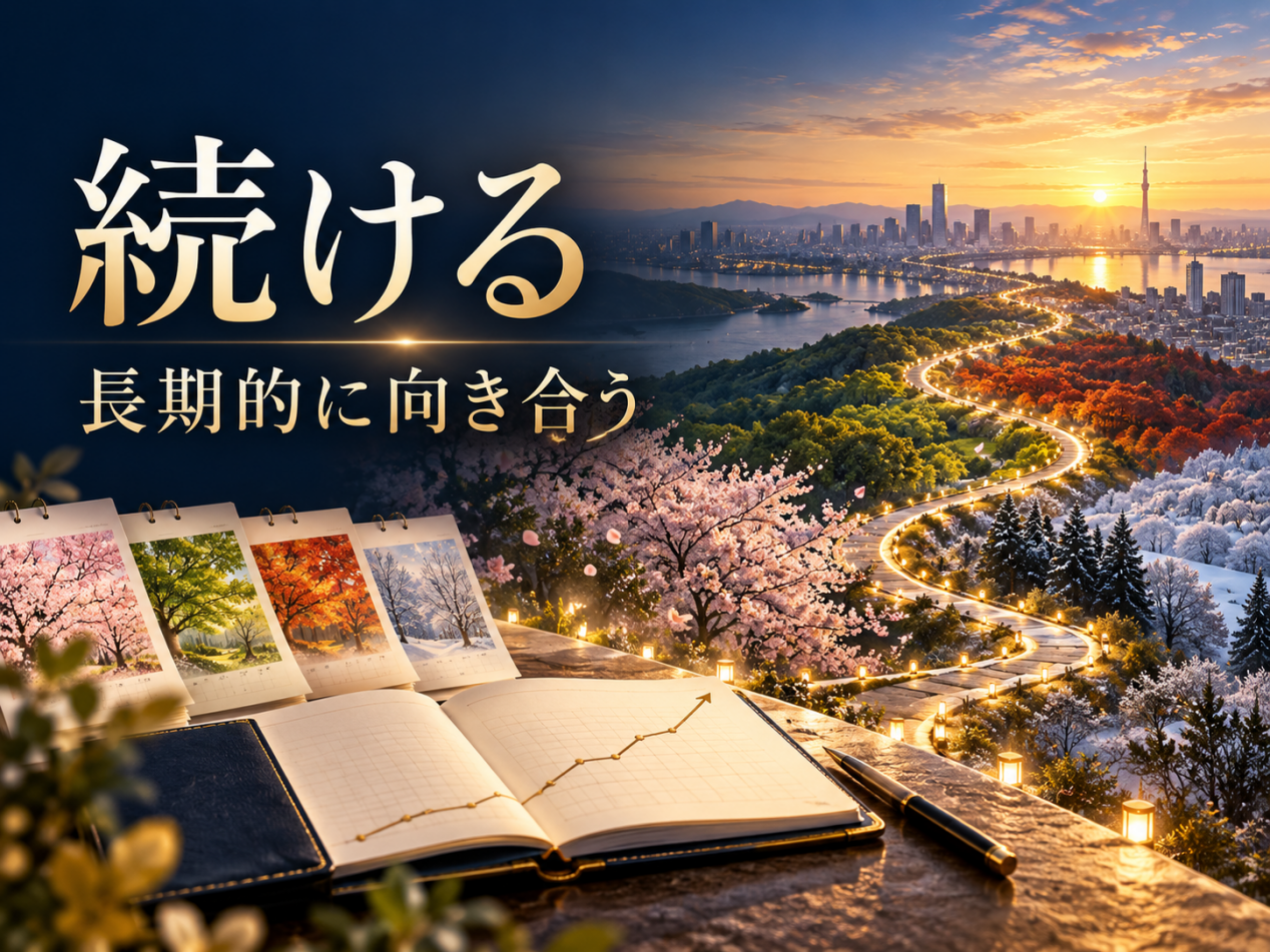 続ける — 長期的に向き合う